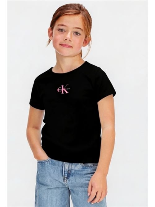 monologo rib baby tee CALVIN KLEIN JEANS | LVCKSJB11GBEH